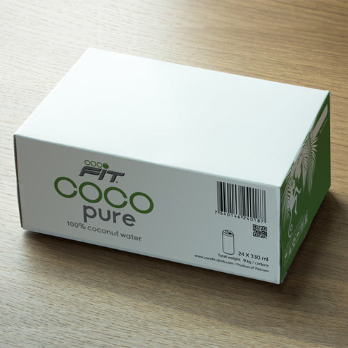 Cocofit – 100% KOKOSNUSSWASSER Aludose 330ml. x 24 pcs (Carton)